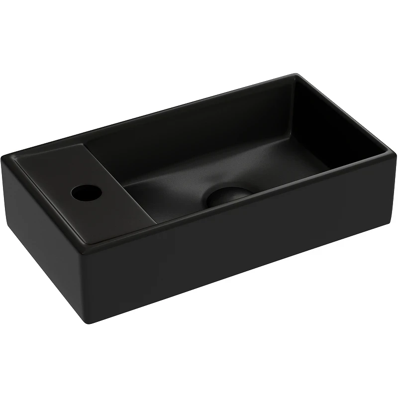 Раковина Ceramicanova Element 41 R CN6051RMB Черная матовая фарфор подвесная