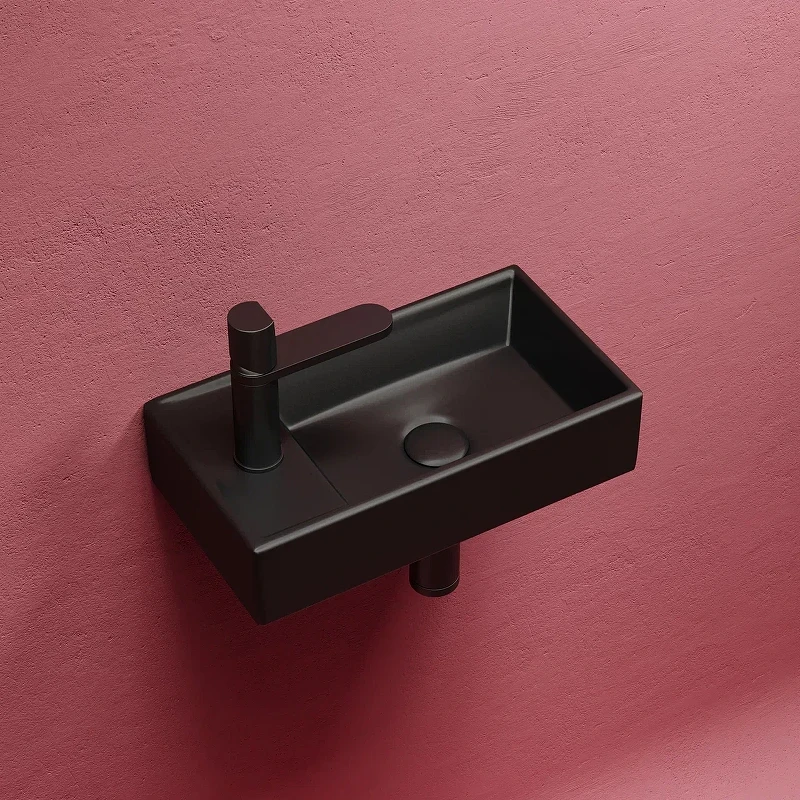Раковина Ceramicanova Element 41 R CN6051RMB Черная матовая фарфор подвесная