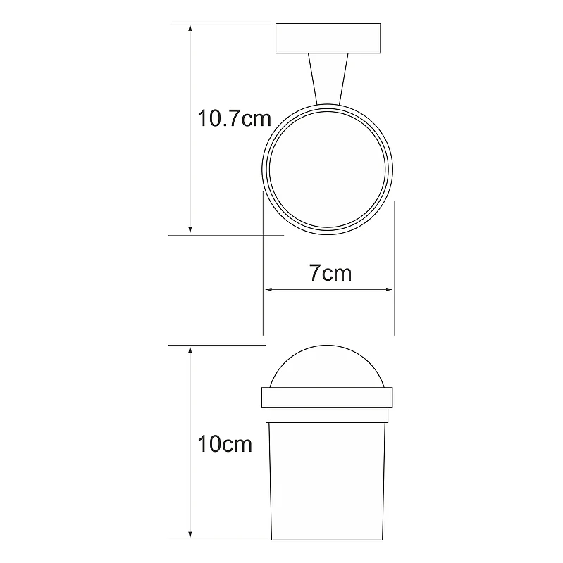 Стакан для зубных щеток WasserKRAFT Isen K-4028 Хром