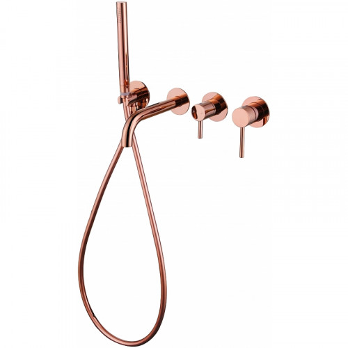 Смеситель для ванны Abber Wasser Kreis AF8130RG Розовое золото латунь встраиваемый