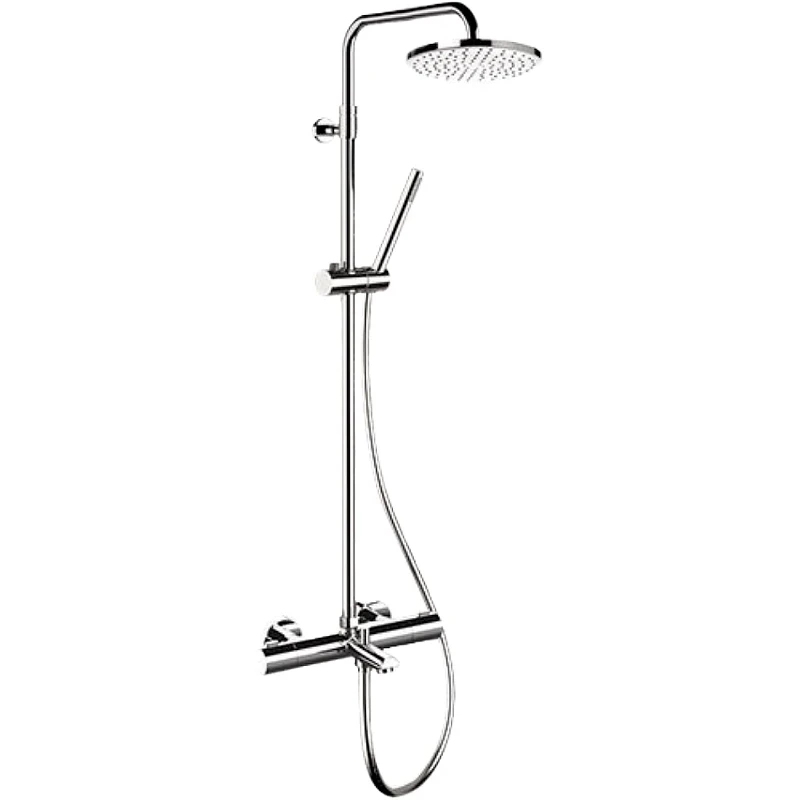 Душевая система Remer Elegance EQ34A7MDMD20 с термостатом Хром латунь на стену
