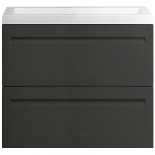 Тумба под раковину Art&amp;Max AM-Platino-750-2C-SO-GM подвесная Серый матовый МДФ / ЛДСП