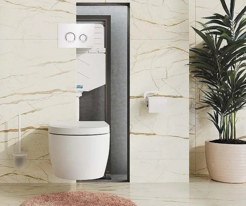 Инсталляция WasserKRAFT Aller 10TLT.010.ME для унитаза без клавиши смыва