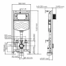 Инсталляция WasserKRAFT Aller 10TLT.010.ME для унитаза без клавиши смыва