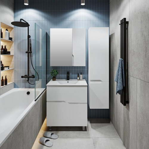 Тумба под раковину Runo Палермо 70 00-00004157 Белая