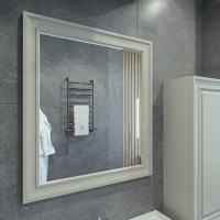 Зеркало Caprigo Ponza 80 13532-030.000.00.20 Серое матовое МДФ / ЛДСП, стекло