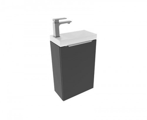 Тумба под раковину ЗОВ Монови Слим 40 MS40G подвесная цвет Антрацит