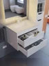 Тумба под раковину Uperwood Modul 100 2930205356 подвесная цвет Белый матовый Графит матовый