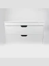 Тумба под раковину Uperwood Modul 100 2930205356 подвесная цвет Белый матовый Графит матовый