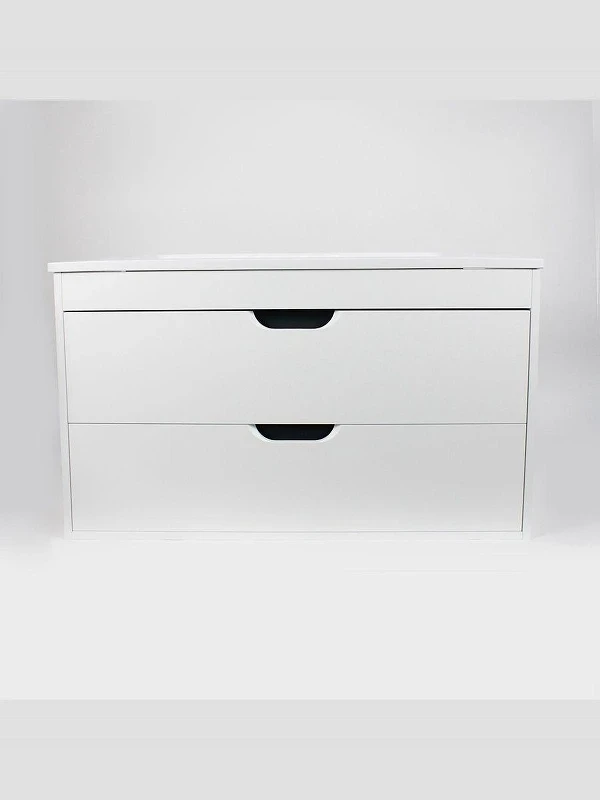 Тумба под раковину Uperwood Modul 100 2930205356 подвесная цвет Белый матовый Графит матовый