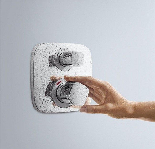 Смеситель для душа Hansgrohe Ecostat E 15707000S с термостатом цвет Хром