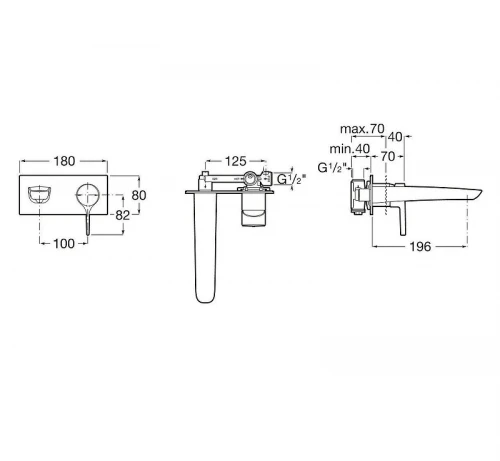 Смеситель для раковины Roca Insignia 5A353ACN0 цвет Черный
