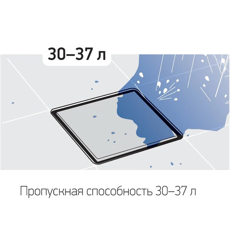 Душевой трап Paini 425XL с решеткой Хром