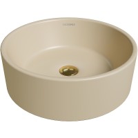 Раковина-чаша Grossman 40 GR-3013BEM Бежевая матовая фаянс накладная