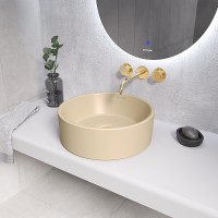 Раковина-чаша Grossman 40 GR-3013BEM Бежевая матовая фаянс накладная