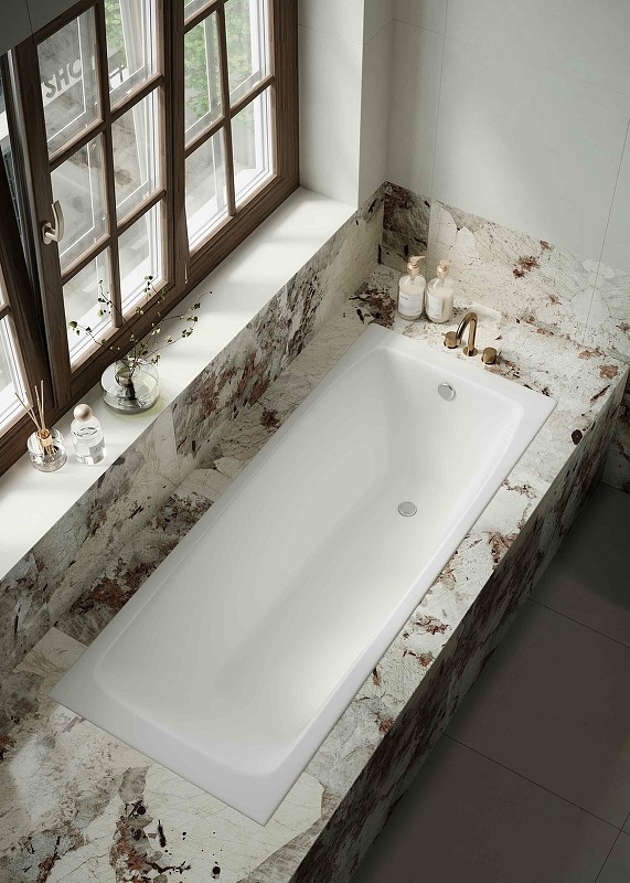 Чугунная ванна Creto Edge 150x70 26-1150 без антискользящего покрытия