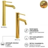 Смеситель для раковины Paini Cox 78PJ205OLL Золото матовое