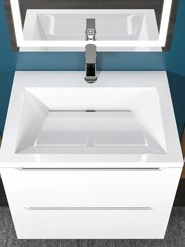 Раковина Uperwood Olivia 60 ROlivia60wg цвет Белый глянцевый