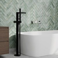 Смеситель для ванны WasserKRAFT Fulda 5221 Черный матовый латунь на пол