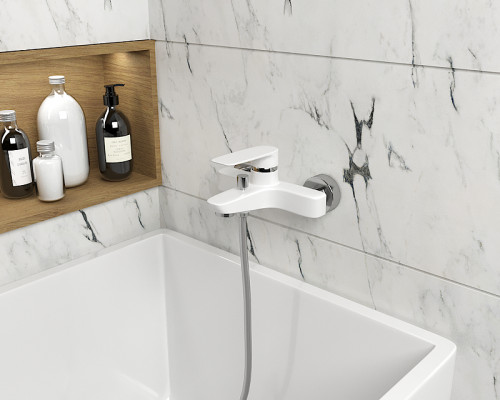 Смеситель для ванны Paini Nove 09BY111LMKM Белый