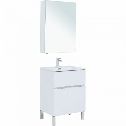 Комплект мебели для ванной Aquanet Алвита New 60 274529 Белый матовый МДФ / ЛДСП