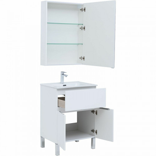 Комплект мебели для ванной Aquanet Алвита New 60 274529 Белый матовый МДФ / ЛДСП