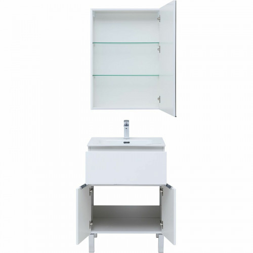 Комплект мебели для ванной Aquanet Алвита New 60 274529 Белый матовый МДФ / ЛДСП