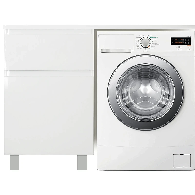 Тумба с раковиной Эстет Dallas Luxe 105 L ФР-00009666 Белая МДФ / ЛДСП