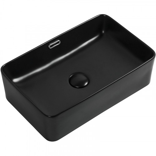 Раковина-чаша Aquanet Perfect-2-MB 48 273677 Черная матовая фаянс накладная