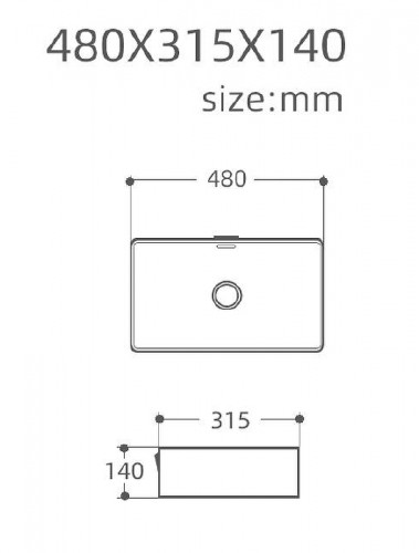Раковина-чаша Aquanet Perfect-2-MB 48 273677 Черная матовая фаянс накладная