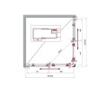 Душевой уголок BelBagno Uno 95х95 UNO-195-A-2-95-C-Cr профиль Хром стекло прозрачное