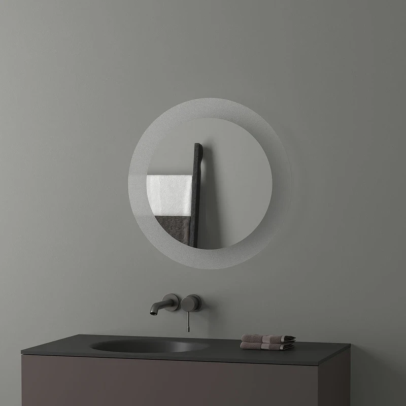 Зеркало Evoform Ledshine d60 BY 2523 с подсветкой 13.5 W - без выключателя - нейтральный белый свет стекло