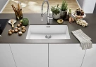 Кухонная мойка Blanco Subline 700-U 523446 Белая искусственный камень (литьевой мрамор) встраиваемый