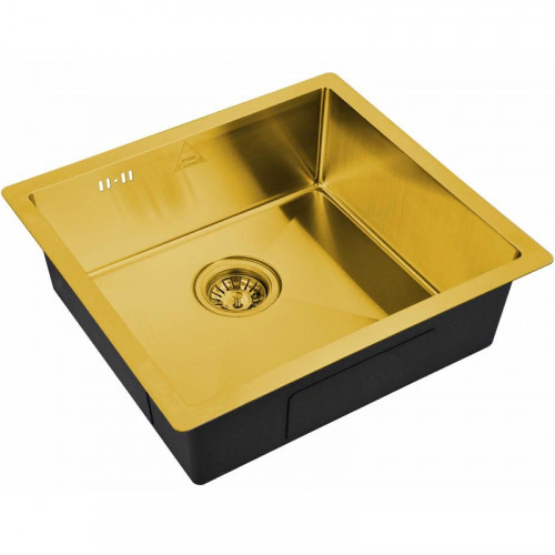 Кухонная мойка ZorG Steel Hammer 48 SH 4844 BRONZE Бронза нержавеющая сталь встраиваемый
