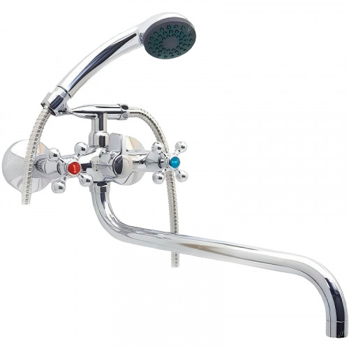 Смеситель для ванны Frap H19 F2619-2 универсальный Хром латунь на стену