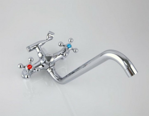 Смеситель для ванны Frap H19 F2619-2 универсальный Хром латунь на стену