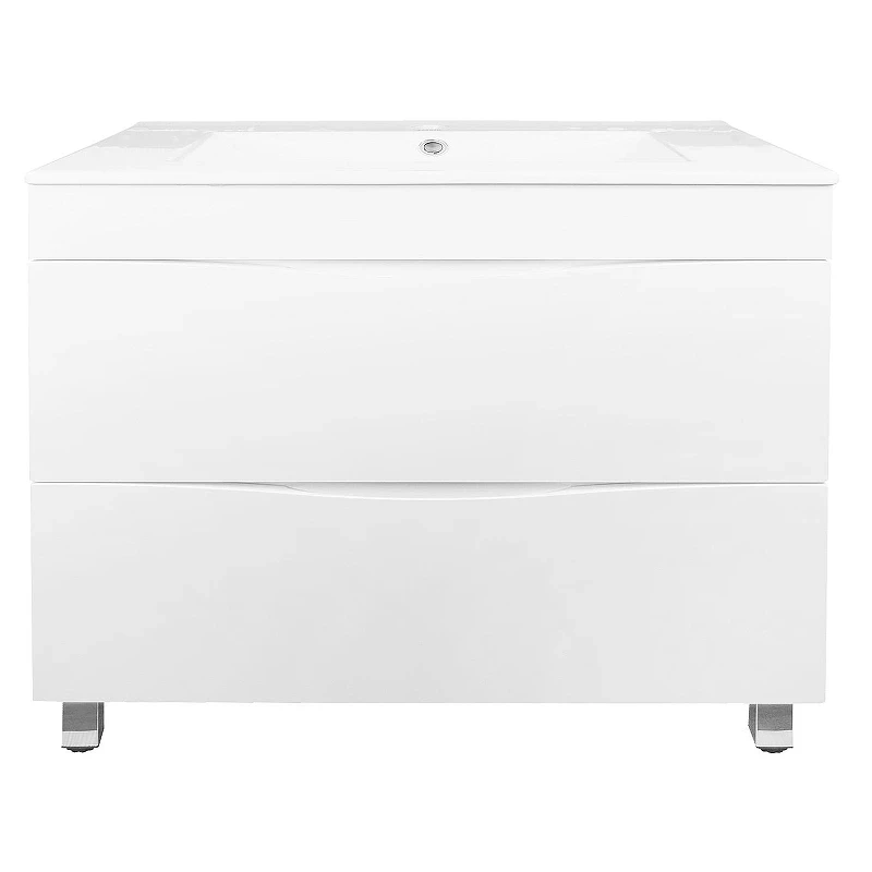 Тумба с раковиной Loranto Santorini 80 CS00086974 цвет Белый глянец