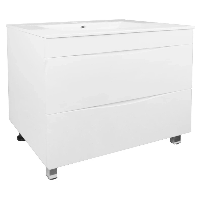 Тумба с раковиной Loranto Santorini 80 CS00086974 цвет Белый глянец