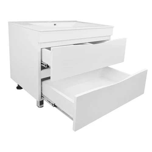 Тумба с раковиной Loranto Santorini 80 CS00086974 цвет Белый глянец