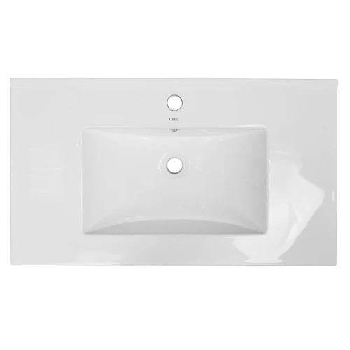 Тумба с раковиной Loranto Santorini 80 CS00086974 цвет Белый глянец