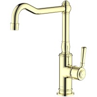 Смеситель для кухни Aquatek Классик AQ1580PG Полированное золото латунь