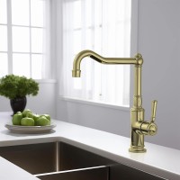 Смеситель для кухни Aquatek Классик AQ1580PG Полированное золото латунь