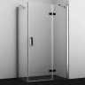 Душевой уголок WasserKRAFT Aller 120х80 R 10H06RBLACK MATT профиль Хром матовый стекло прозрачное
