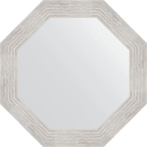 Зеркало Evoform Octagon 57х57 BY 3997 в багетной раме - Серебряный дождь 70 мм