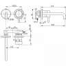 Смеситель для раковины Ideal Standard Ceraline A6938AA Хром латунь встраиваемый
