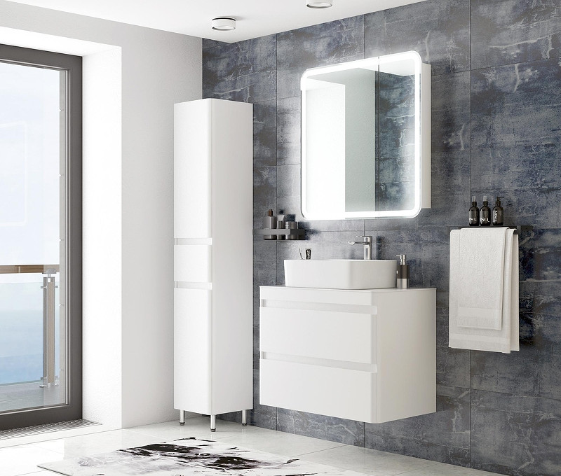 Столешница под раковину Corozo Алабама 80 SD-00001202 цвет Белый