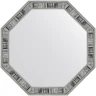 Зеркало Evoform Octagon 54x54 BY 7419 в багетной раме - Состаренное дерево 50 мм