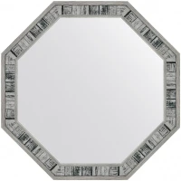 Зеркало Evoform Octagon 54x54 BY 7419 в багетной раме - Состаренное дерево 50 мм