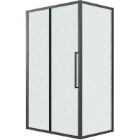 Душевой уголок Grossman Cosmo 120х80 120.K33.02.1280.21.02 профиль Черный матовый стекло шиншилла