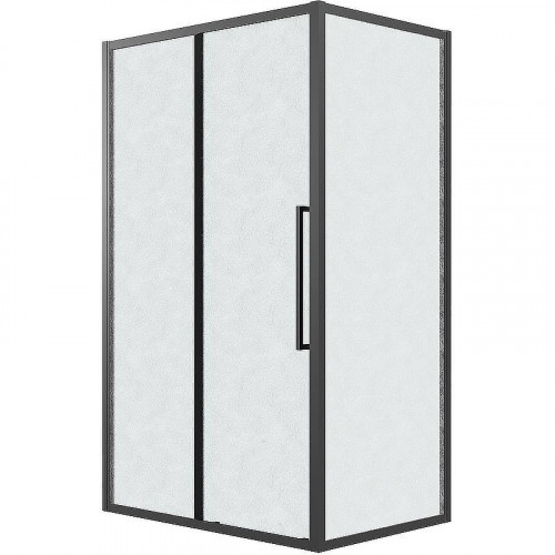 Душевой уголок Grossman Cosmo 120х80 120.K33.02.1280.21.02 профиль Черный матовый стекло шиншилла